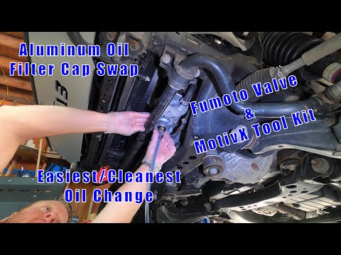 Toyota Tundra, Fastest/Cleanest Oil Change!...Fumoto Valve, MotivX Tool Kit, OEM Aluminum Cap Swap!