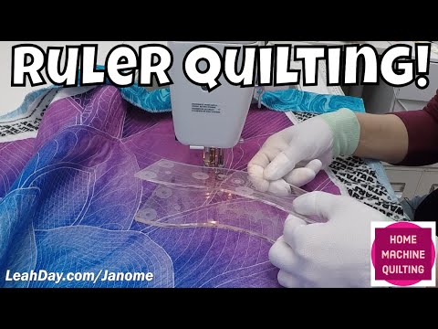 Beginner Ruler Quilting on a Home Sewing Machine - Janome 1600