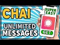 CHAI app unlimited messages (TUTORIAL)