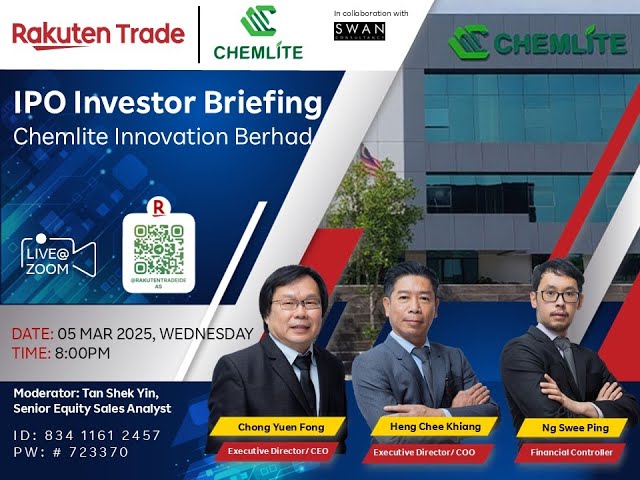 Rakuten Trade Ideas 🎯 Webinar - Chemlite Innovation Berhad
