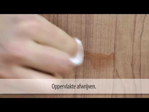 picobello // Retoucheerstift meubels - natekenen fijne houtnerven en inkleuren geschaafde plekjes