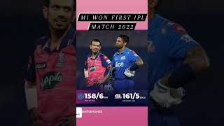 Mumbai Indians vs Rajasthan Royals Full Match Highlights, MI vs RR IPL 2022 Full Highlights