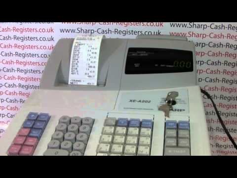 How to produce  X report on the Sharp XE-A202 Cash Register