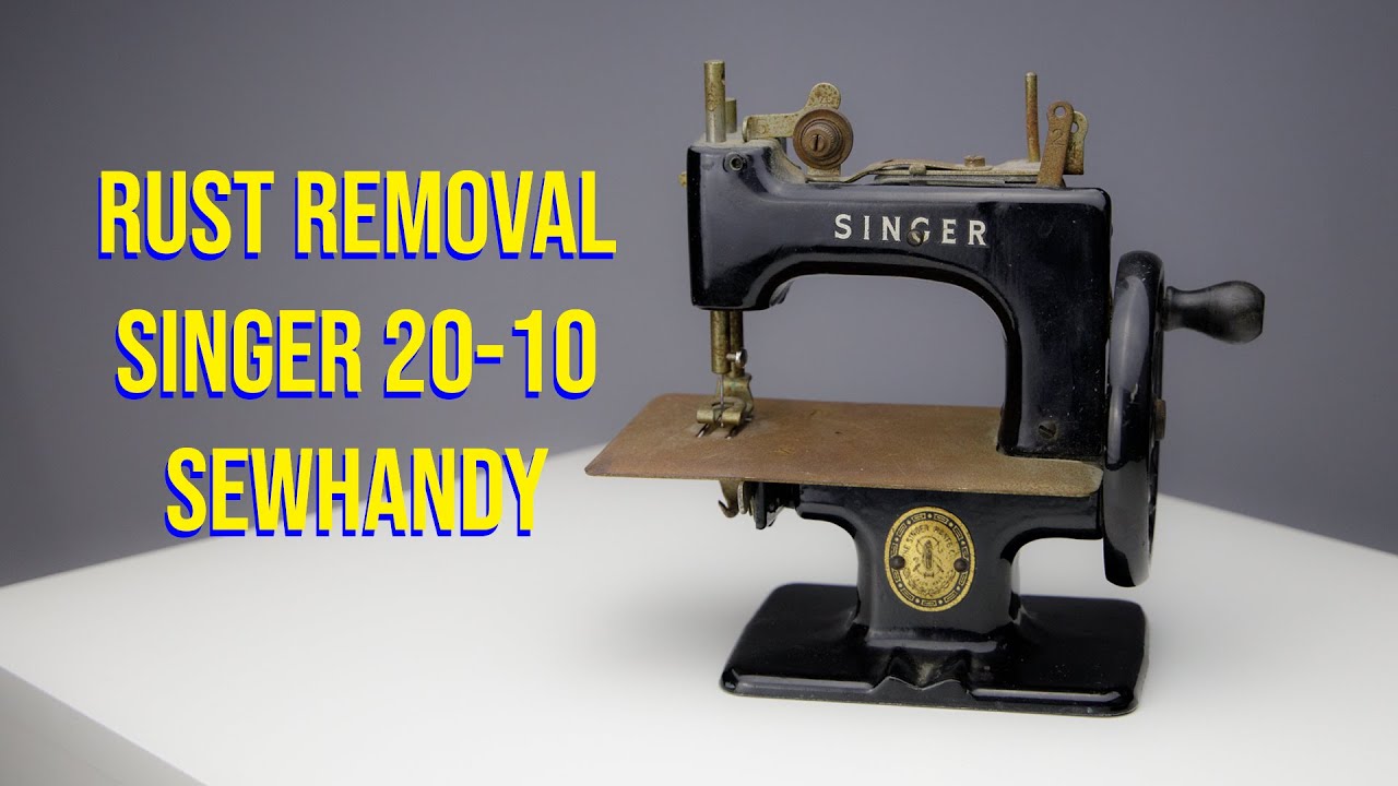 How to remove rust and corrosion from a vintage Singer sewing machine