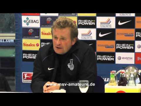 MSV Duisburg (A) - SSVg. Velbert, 10.11.2012, Pressekonferenz