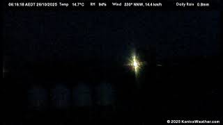 26 October 2025 - East Facing WeatherCam Timelapse