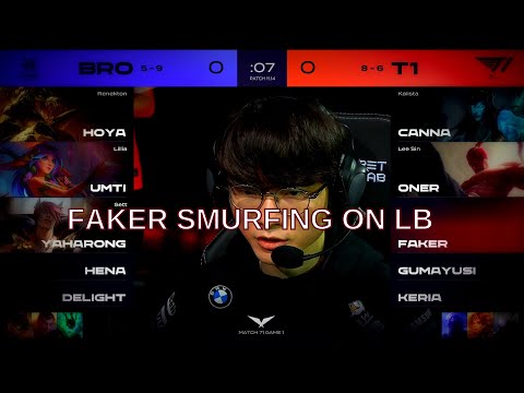 Faker smurfing on LeBlanc