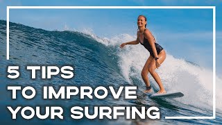 5 Simple Tips To Improve Your Surfing QUICKLY! 🏄♀️ (How To Surf Series) | Stoked For Travel