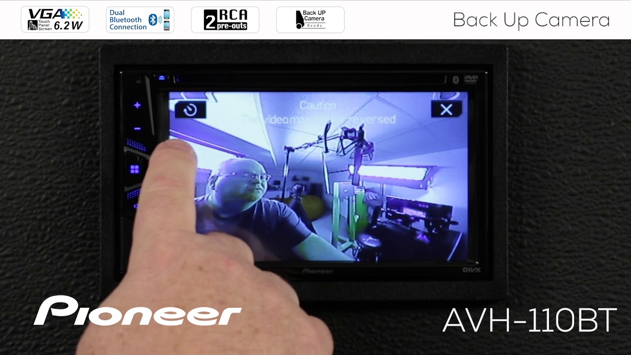 How To - Pioneer AVH-110BT - Backup Camera Setup