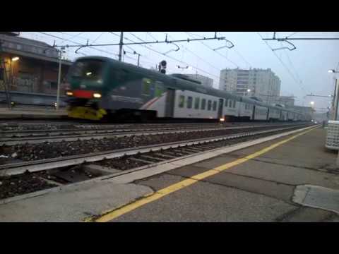 E464 078 XMPR +6 piano ribassato Trenord - Milano Greco - 05/01/2018