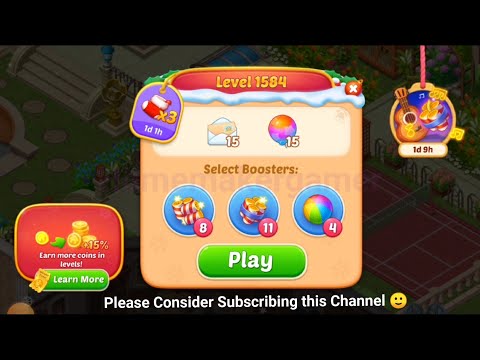 Matchington Mansion Level 1584, Level 1585 & Level 1586 - iOS/Android