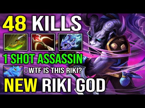 NEW RIKI GOD Invisible Assassin 100K Damage Dealt 1K GPM Late Game Max Item Carry Dota 2