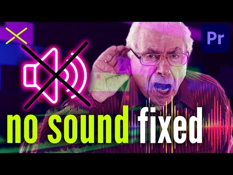 NO SOUND in Premiere Pro CC - SOLVED - No Audio FIX Tutorial (7 Ways)