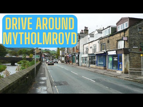 Driving Around Mytholmroyd Calder Valley Calderdale West Yorkshire United Kingdom
