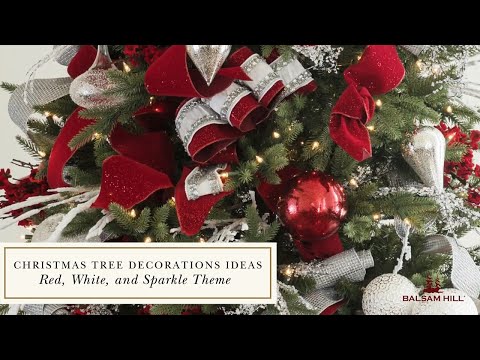 Christmas Tree Decorations Ideas | Red, White, and...