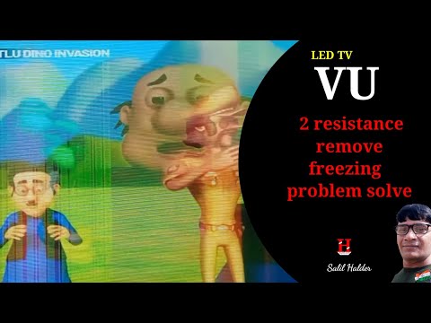 VU LED40k16 Freezing Picture With Vertical Line Solution// LED TV Odd Even Problem fix