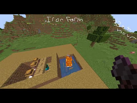 EASY DAY 1 Iron Farm Minecraft Java 1.20+