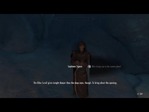 Skyrim | Talking with Septimus Signus | FULL DIALOGUE | 4K