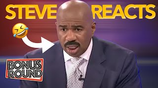 Steve Harvey Can't Believe These Funny Family Feud Answers