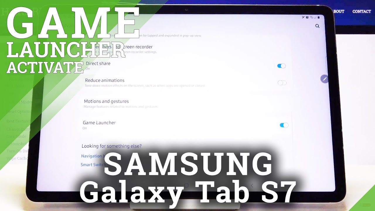 How to Customize Game Launcher in Samsung Galaxy Tab S7 – Game Launcher Settings