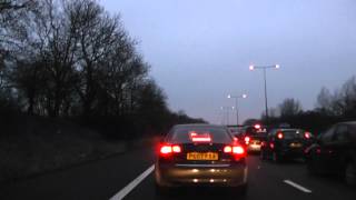 preview picture of video 'Driving On The M6 Motorway From J15 Stoke-on-Trent To J16  Crewe, Cheshire East, England'