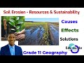 Soil Erosion Resources Sustainability Geography Grade 11
