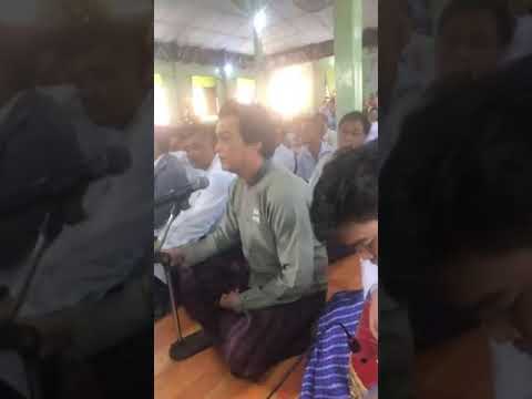 Diramore reading Yadu (a form of burmese poetry)