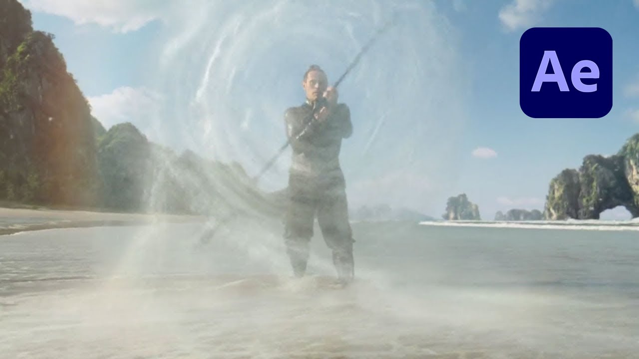 How to Create the Aquaman Trident Water Shield in After Effects Tutorial