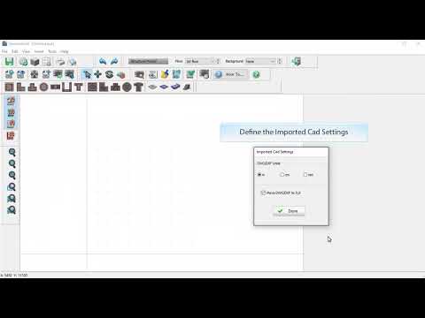 How to insert a CAD drawing as background