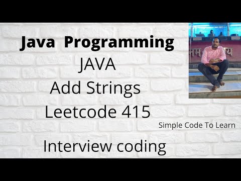 Add Strings Java Leetcode 415 Java Java Program To Add Two Strings