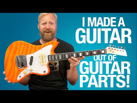 I MADE A GUITAR OUT OF GUITAR PARTS!?!?! - #Diykitchallenge22 (part 2)