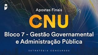 Apostas Finais CNU – Bloco 7: Licitação e Contratos e Transparência pública - Prof. Herbert Almeida