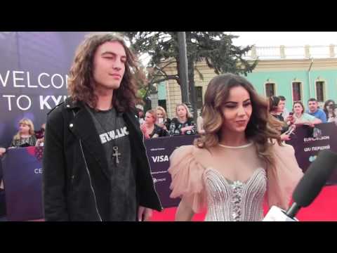 ESCKAZ in Kyiv: Lindita (Albania) singing on the red carpet
