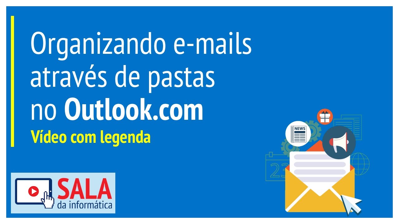 Como organizar e-mails através de pastas no Outlook.com