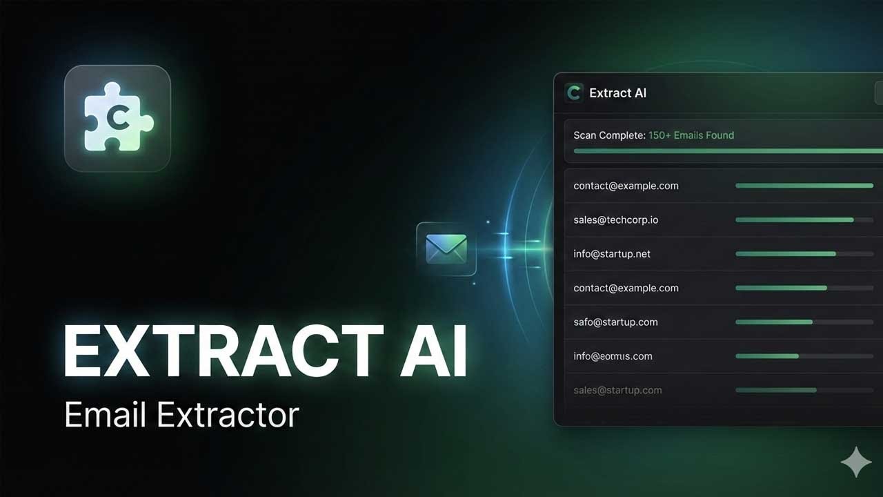 Extract AI – Email Extractor | Easily Find Emails on Websites (Chrome Extension)
