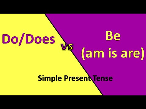 Do/Does vs. am/is/are in simple present tense| English Grammar