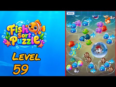 Fish Sort Puzzle Level 59 Walkthrough thumbnail