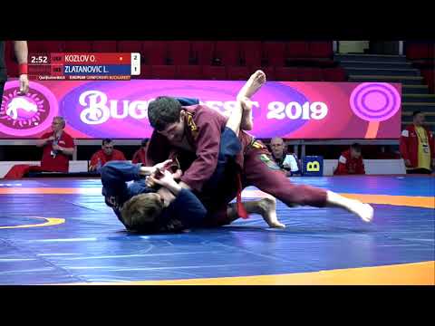 Qual. Men's GP Gi - 66 kg: O. KOZLOV (UKR) v. L. ZLATANOVIC (SRB)