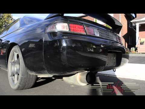 Nissan Silvia 240sx Turbo Exhaust HKS Hi Power [1080p HD SOUND]