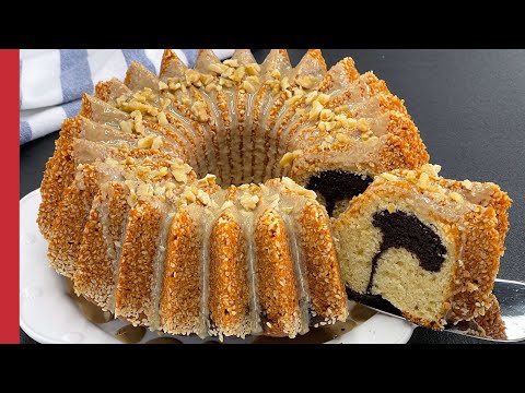 Tahini Cake Recipe 🤤 How to Make Tahini Cake with Sesame Seeds