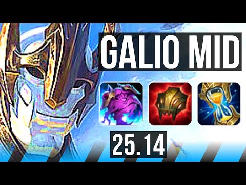 GALIO vs AHRI (MID) | 6/3/19 | EUW Master | 25.14