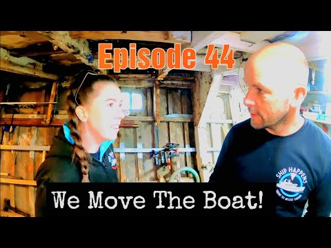 Ep 44 - We Move Our Boat For The First Time, And Do More Woodwork!