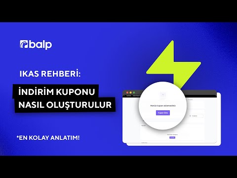 Ikas’ta İndirim Kuponu Nasıl Tanımlanır?