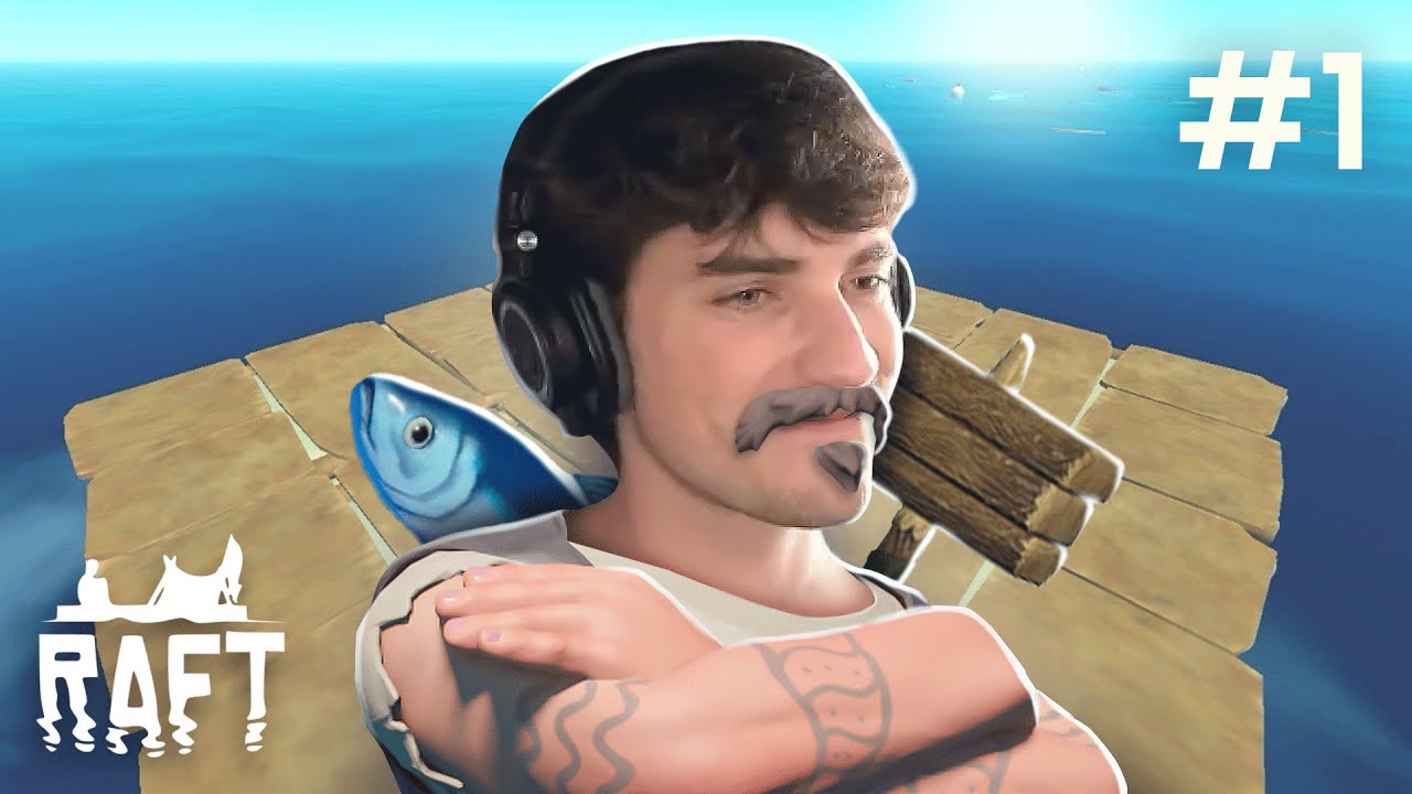 EXPLORANDO O MAR COM MEUS AMIGOS | Raft #1