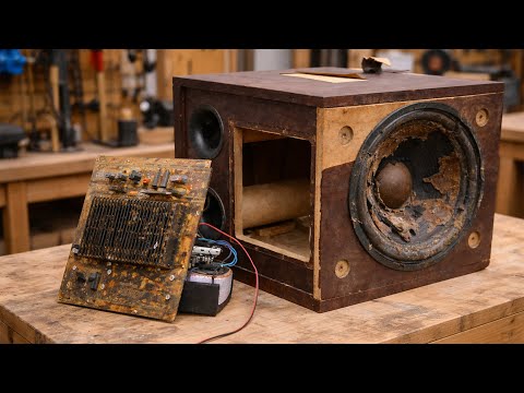 Don't Waste Classic Equipment! Complete Restoration Of A Paramax SUB 2000 Subwoofer.