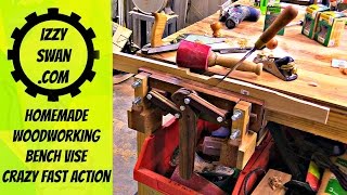 Amazing homemade bench vise | woodworking project | Izzy Swan