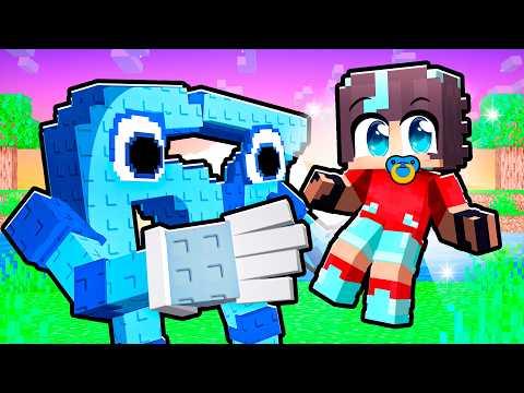Baby Misaki is ADOPTED by a SECRET BRAINROTS FAMILY in Minecraft!😨💥