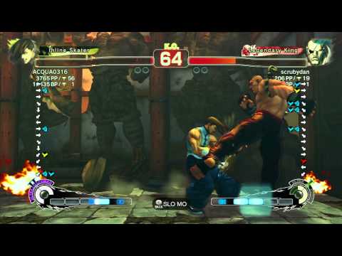 SSF4 AE: ACQUA0316 (Yang) vs scrubydan (Sagat) - Ranked Match (720p HD)
