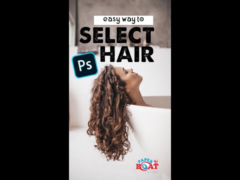 select hair with the best way |#photoshop tutorial