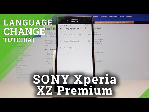 How to Change Language in SONY Xperia XZ Premium – Find Language List